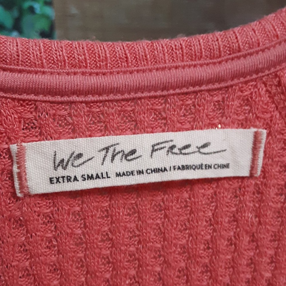 3/$24! FREE PEOPLE We The Free XS  Santa Clara Thermal EXC - Picture 6 of 10
